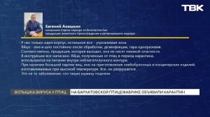 На Бархатовской птицефабрике объявили карантин