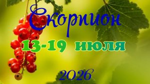 Скорпион♏ Таро- прогноз на неделю с 13 по 19 июля 🕊