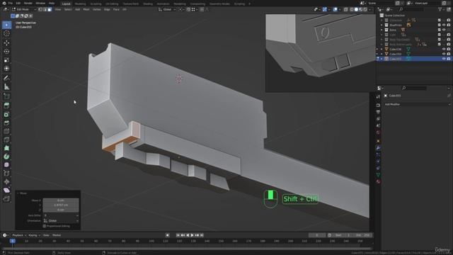 BLENDER Creating the Dune Ornithopter 65_Modeling section_Starting with the front legs part 1