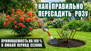 КАК ПРАВИЛЬНО ПЕРЕСАДИТЬ ЛЮБУЮ РОЗУ. ОШИБКИ ПРИ ПЕРЕСАДКЕ. ПОШАГОВАЯ ИНСТРУКЦИЯ ДЛЯ НОВИЧКОВ. РОЗЫ
