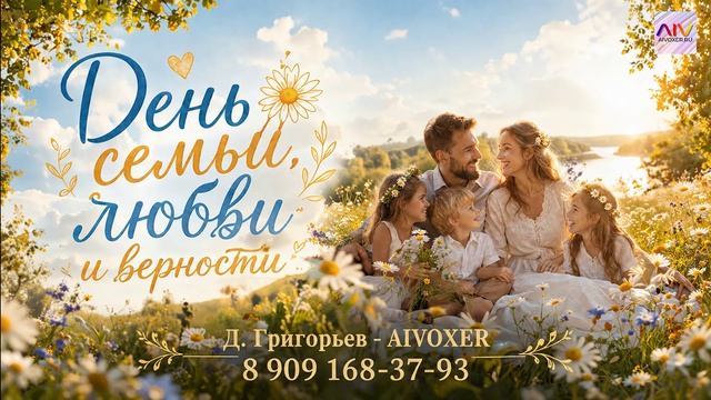 С днём семьи, любви и верности! Праздничная песня 2026 AIVOXER