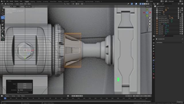 BLENDER Creating the Dune Ornithopter 53_Modeling section_Creating the front leg joints смотреть онлайн
