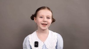 Алина Ивонина 7 лет, актерская визитка