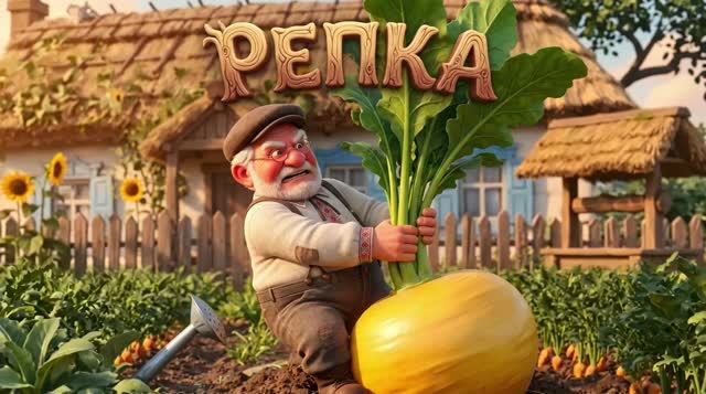 Репка . Мультфильм для детей.