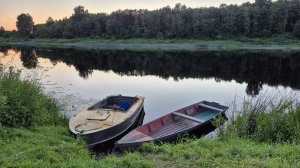 Река вечером, звуки природы
