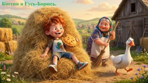 Знакомство с Гусем. Приключения Костика в деревне.