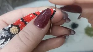 ГНОМИК Кирпичное плетение Часть 3 из 8 от Светланы Литвиновой.