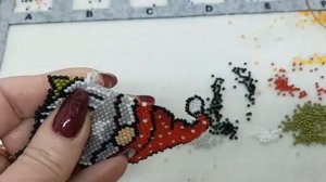 ГНОМИК Кирпичное плетение Часть 4 из 8 от Светланы Литвиновой.