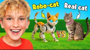 🍿 НАСТОЯЩИЙ кот против РОБО-кота!!!