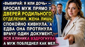 «ВЫБИРАЙ: Я ИЛИ ДОЧЬ!» — БРОСИЛ МУЖ… НО ОДИН ДОКУМЕНТ ПЕРЕВЕРНУЛ ВСЁ…