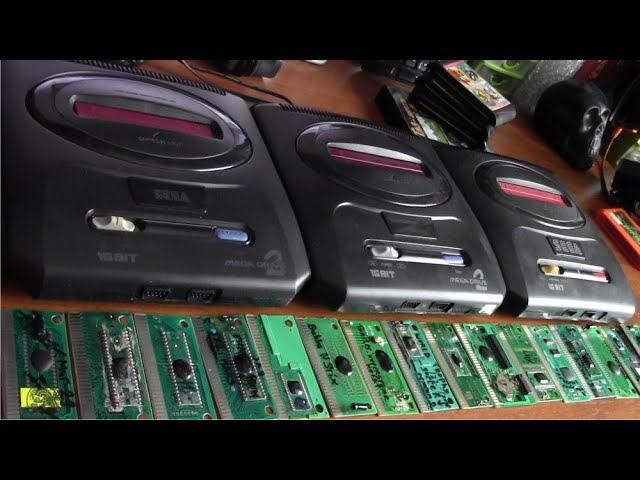 Ретрозакуп Sega Mega Drive 2 ретро консоли с кучей картриджей и плат с ретро играми 16 бит смотреть онлайн
