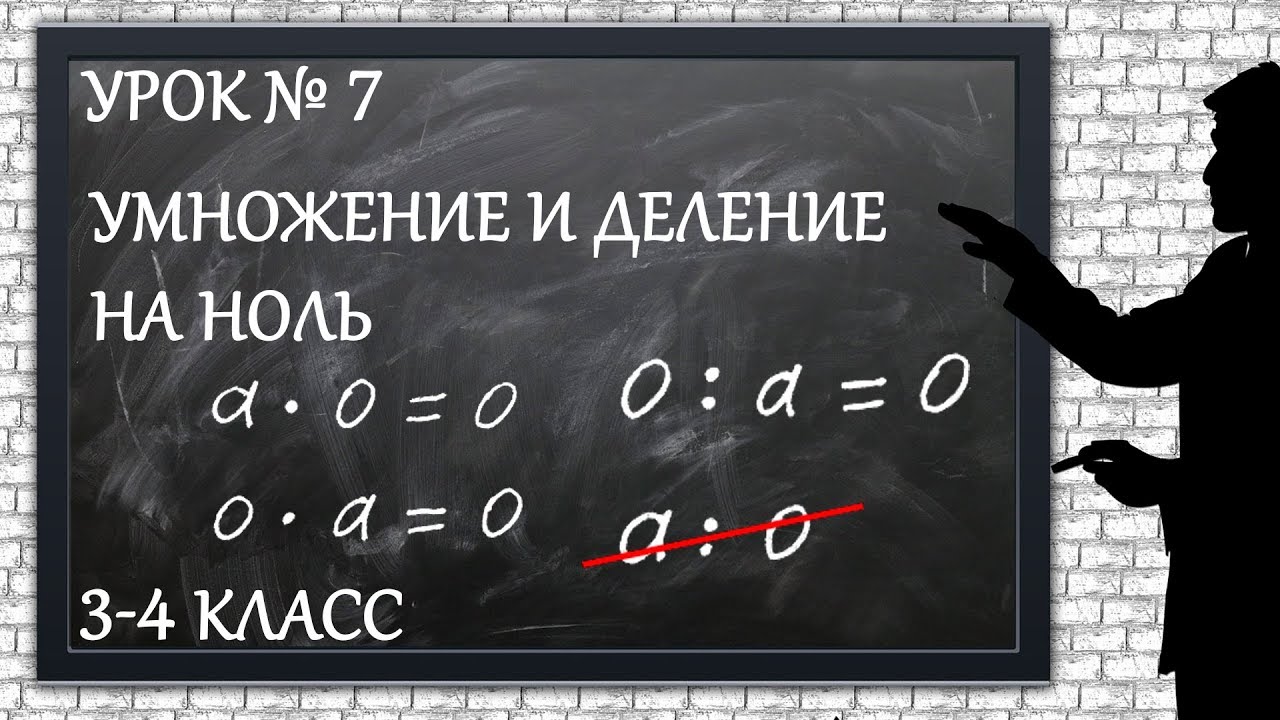 Изучаем математику с нуля / Урок № 7 / Умножение и деление на ноль смотреть онлайн