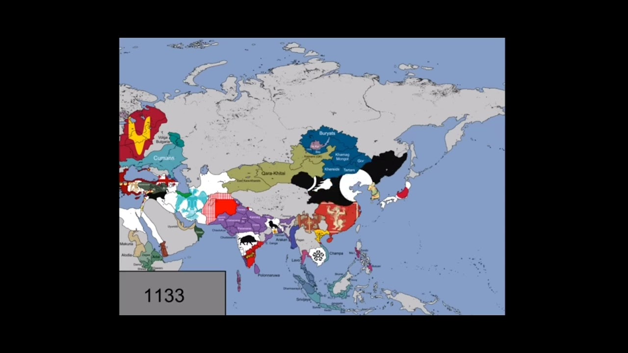 История Азии на карте 🗺️/History Of Asia Of Map 🗺