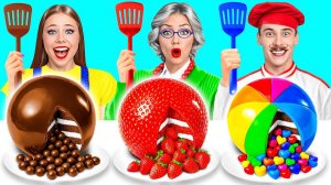 Кулинарный Челлендж# Я против Бабушки # Вкусные Рецепты с Едой