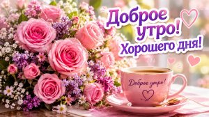 Доброе утро хорошего дня и прекрасного — красивые пожелания добра. Скачай бесплатно ☀️