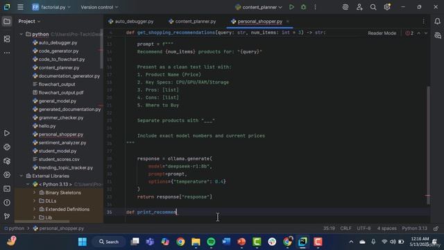 5. 5. Build an AI Personal Shopper with Python & Ollama смотреть онлайн