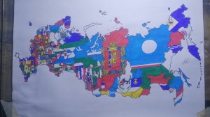 Drawing Russian federal subjects flags | Flag map of Russian subdivisions | Россия