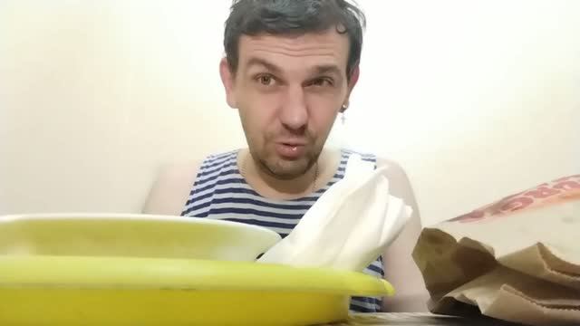 Мукбанг Кинг Фри большой Burger King