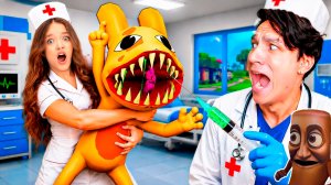 А ОН ТОЧНО НЕ КУСАЕТСЯ?!😱 МЫ С ЖЕНОЙ ЛЕЧИМ ЖИВОТНЫХ от АНОМАЛИЙ В ROBLOX!
