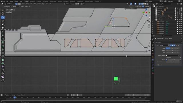 BLENDER Creating the Dune Ornithopter 73_Modeling section_Starting with the back legs part 3 смотреть онлайн