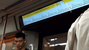 Поездка на поезде Москва 2020 по кольцевой линии. Октябрьская - Павелецкая