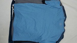 44756 Футболки однотонные без принта в осн. большие размеры сток, 2пак, t-shirts no print оптом