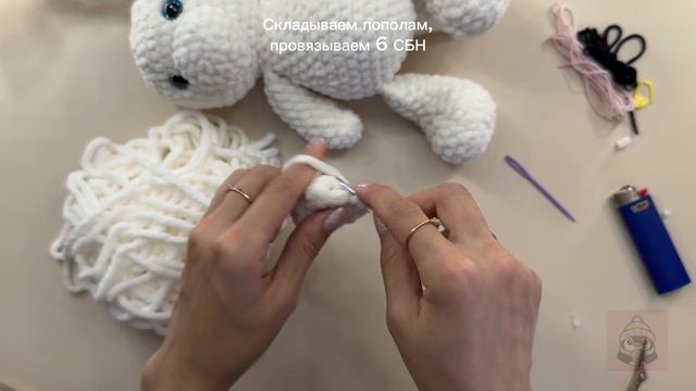 Набор для вязания Котик Пончик | Урок 7 | Вяжем ушки