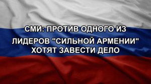 СМИ: против одного из лидеров «Сильной Армении» хотят завести дело