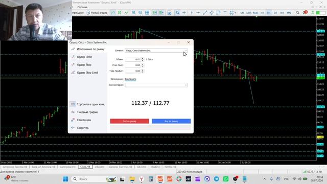 08-07-2026 Обзор рынка акций AXP BAC CAT CSCO EBAY GE GILD IMB NFLX смотреть онлайн