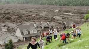 Моменты попавшие на камеру за секунду до катастрофы.