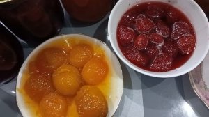 Моё любимое варенье, абрикосовае, клубничное. Чаепитие с вареньем.