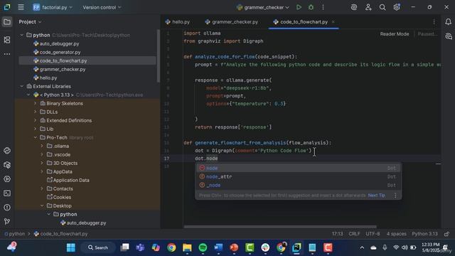 4. 4. Using AI to Analyze Python Code and Visualize Logic with Graphviz смотреть онлайн