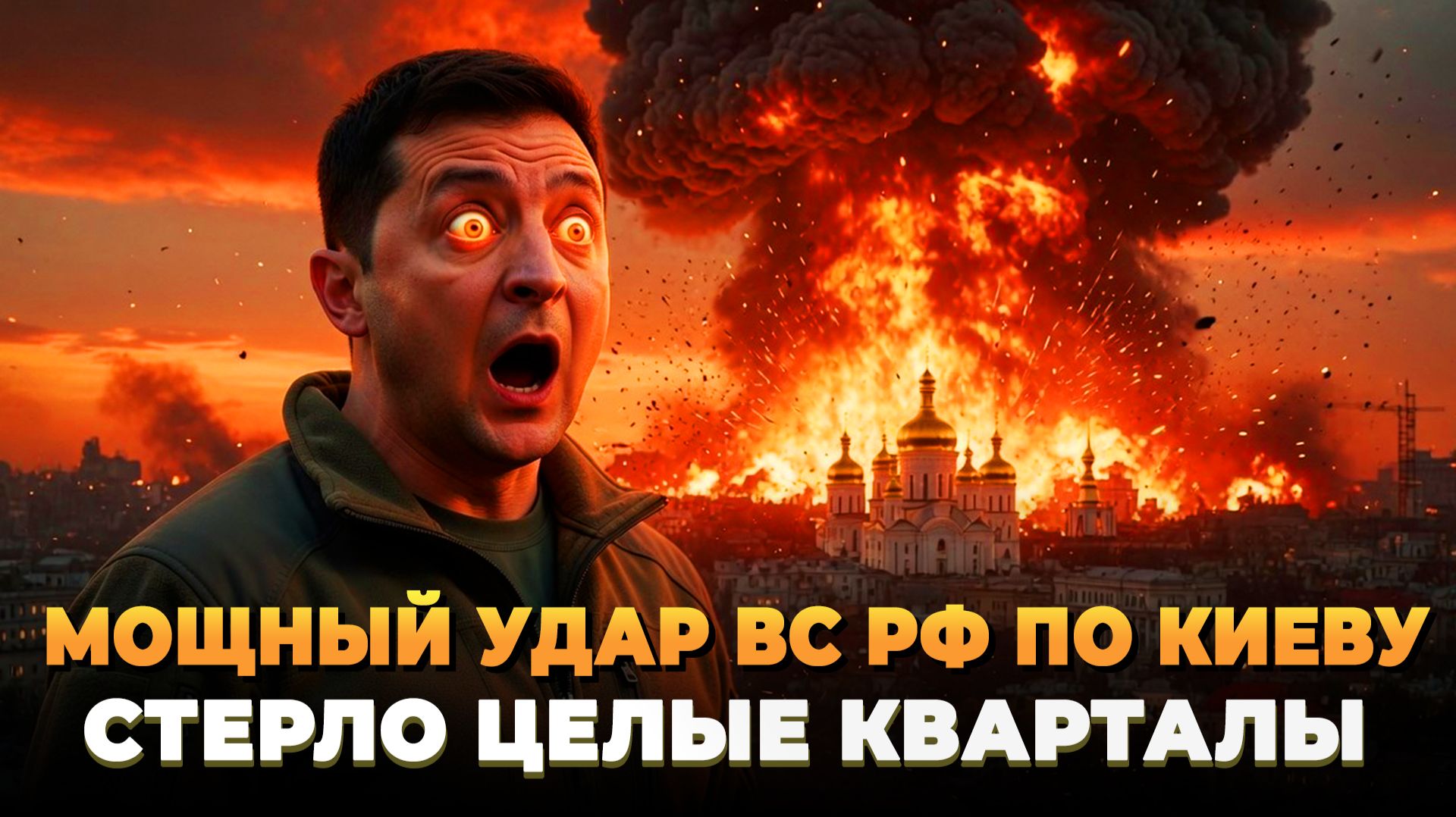 Мощные удары по Киеву - Стерло целые кварталы