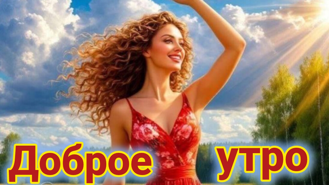 С добрым летним утром. Красивая музыкальная открытка. смотреть онлайн