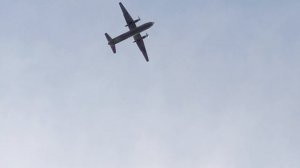 Ан-26 заходит на посадку в аэропорт Ставрополя. 8.07.2026 г.