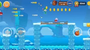 Bean World Super Прохождение игры #3 Ледяная земля