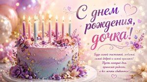 Поздравление с днем рождения — Самое Нежное Видео-Поздравление Дочке! 💐