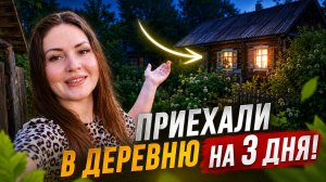 ПРИЕХАЛИ В ДЕРЕВНЮ НА 3 ДНЯ!