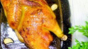Королевская курочка на УЖИН! Трюк с солью поможет приготовить курицу равномерно!