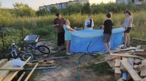 07-07-2026.Покупки с ВБ.Поставили бассейн.Тянем проводку.