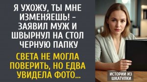 Истории из жизни: Я ухожу, ты мне изменяешь! - заявил муж и швырнул на стол черную папку…