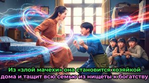 Из «злой мачехи» она становится хозяйкой дома и тащит всю семью из нищеты к богатству.