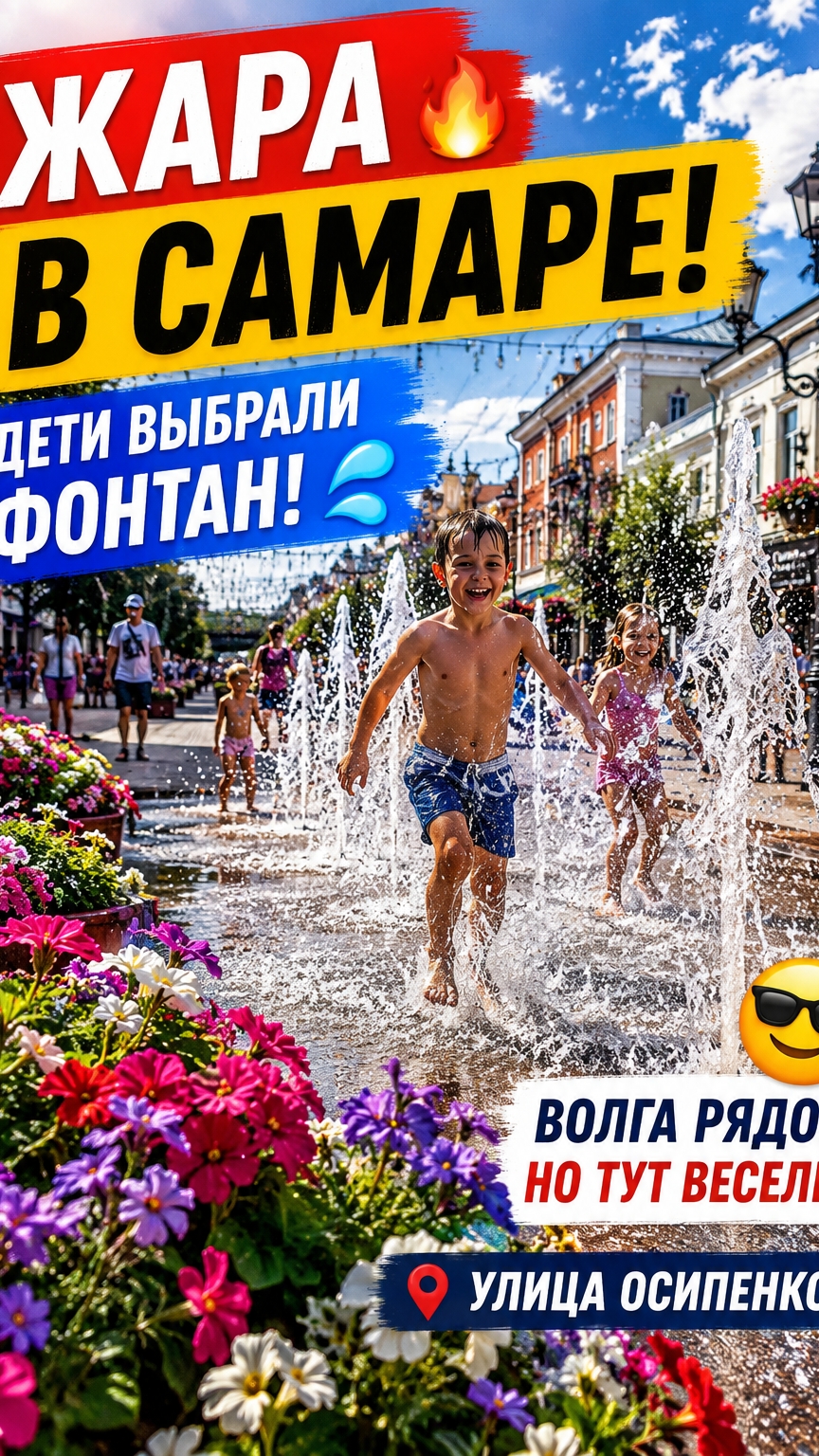 Фонтан vs Волга: где круче купаться? 😎 Самара
