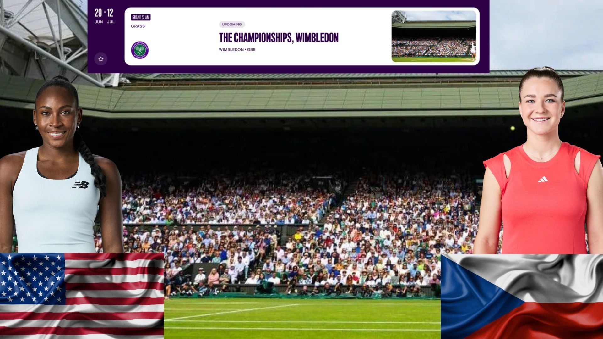 9/07 ⏰15:30 (7) 🇺🇸Коко Гауфф - (10) 🇨🇿Каролина Мухова/🏆Grand Slam 🇬🇧Уимблдон. 1/2 финала. смотреть онлайн