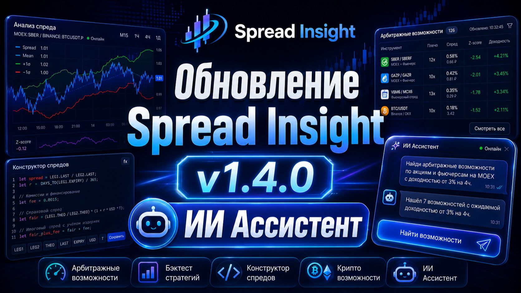 Обновление Spread Insight v 1.4.0: ИИ Ассистент смотреть онлайн