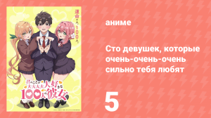 Сто девушек, которые очень-очень-очень сильно тебя любят 5 серия (аниме-сериал, 2023)