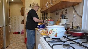 НАКУПИЛИ ПРОДУКТЫ И К БАБУШКЕ/ КАРТОШКА С МЯСОМ
