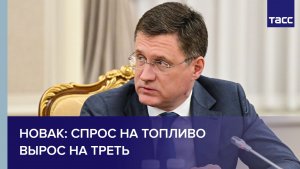 Новак: спрос на топливо вырос на треть
