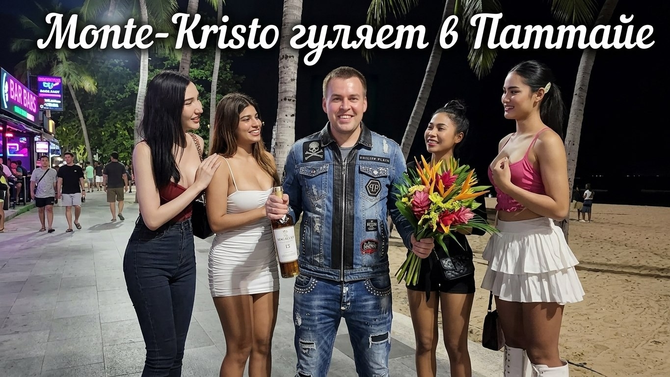 ПАТТАЙЯ 5 ЧАСТЬ ПРОГУЛКИ  🚶♂️🔥Таиланд LIVE: Гуляем по Паттайе с Monte-Kristo! 🌴✨