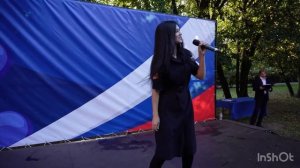 Мила Сила в совхозе им. Ленина выступила с песней «Патриоты России «